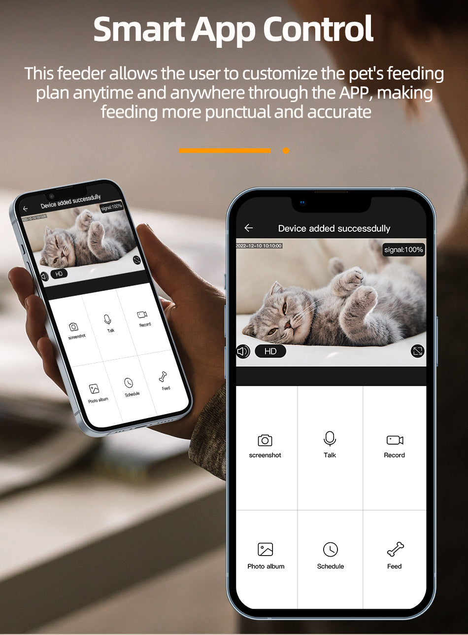 Automatic Cat and Dog Feeder: Feed and Monitor Your Pet with Camera and Smart Technology