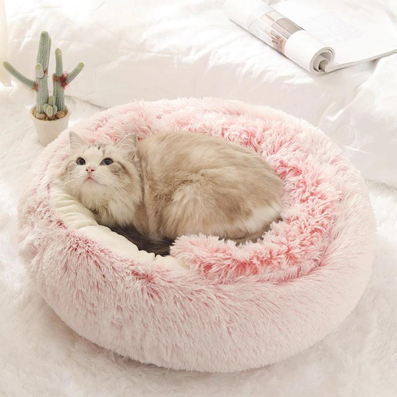 Pet Bed Basket Cats House Warm Accessories Products Supplies Tent & Furniture Kitten Sofa Cushions Clamshell Beds Winter For Cat