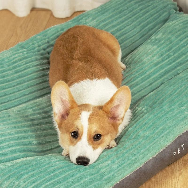 Big Dog Bed Waterproof Warm Mat Pet Large Medium Dog Bed Cushion Anti Stress Mattresses Winter Sofa Furniture Pets Accessories