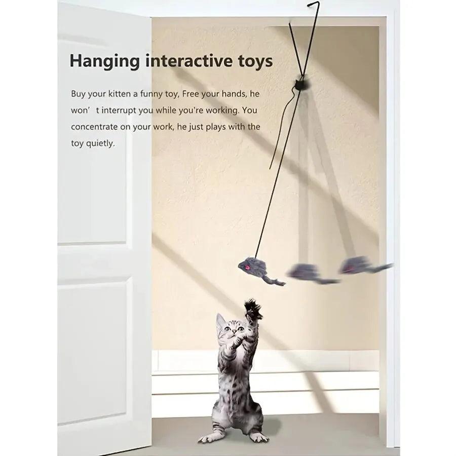 Door Hanging Cat Toy Stress Relieve Living OmDoor Hanging Toy for Living Room Hanging Kitten