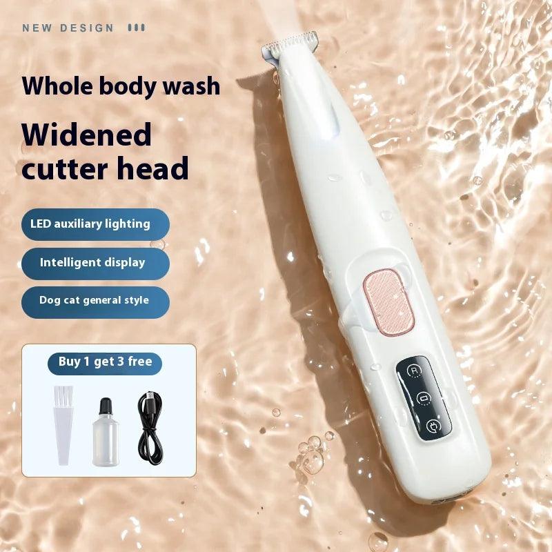 Pet Foot Shaver: Electric Paw Trimmer with LED Light – Precision and Comfort for Dogs and Cats!