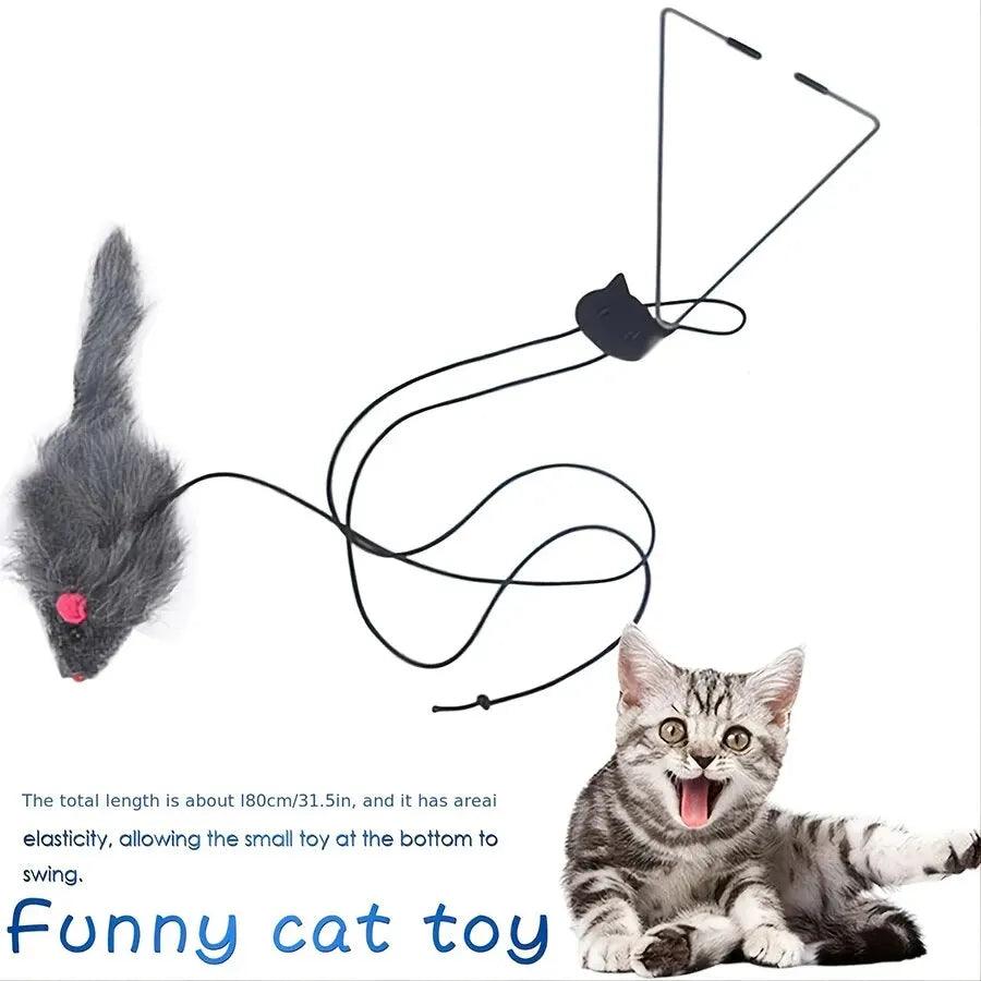 Door Hanging Cat Toy Stress Relieve Living OmDoor Hanging Toy for Living Room Hanging Kitten